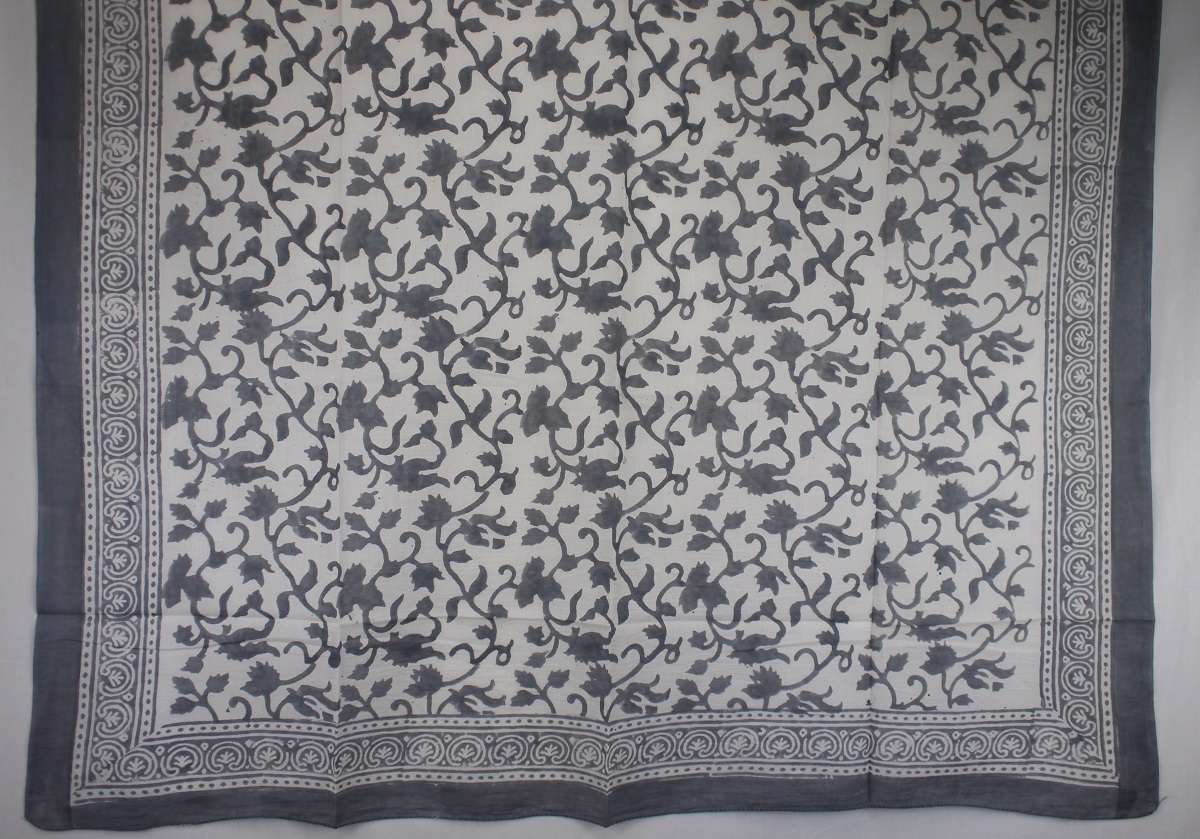 Foulard Blanc et Gris - S404-8
