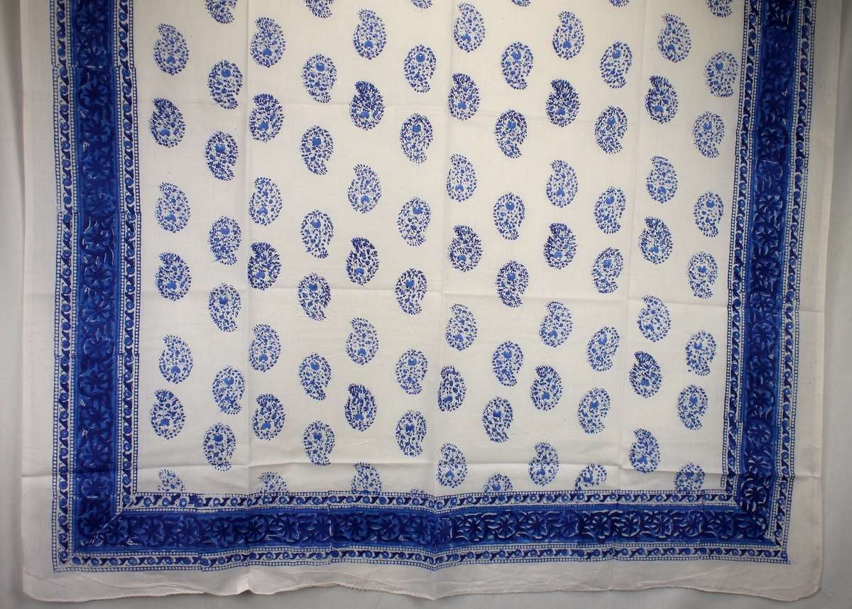 Foulard Blanc et Bleu - S404-3