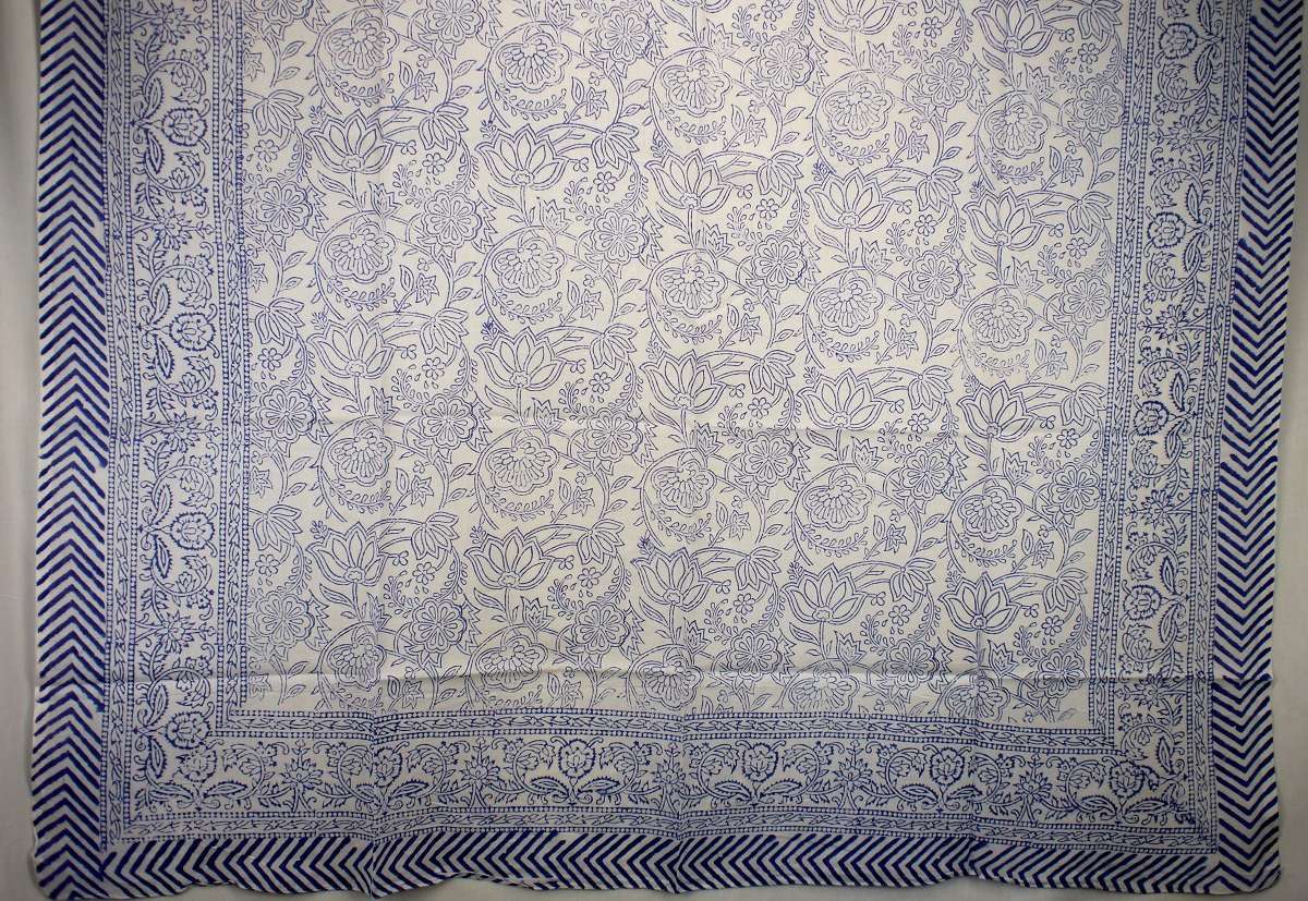 Foulard Blanc et Bleu - S404-5