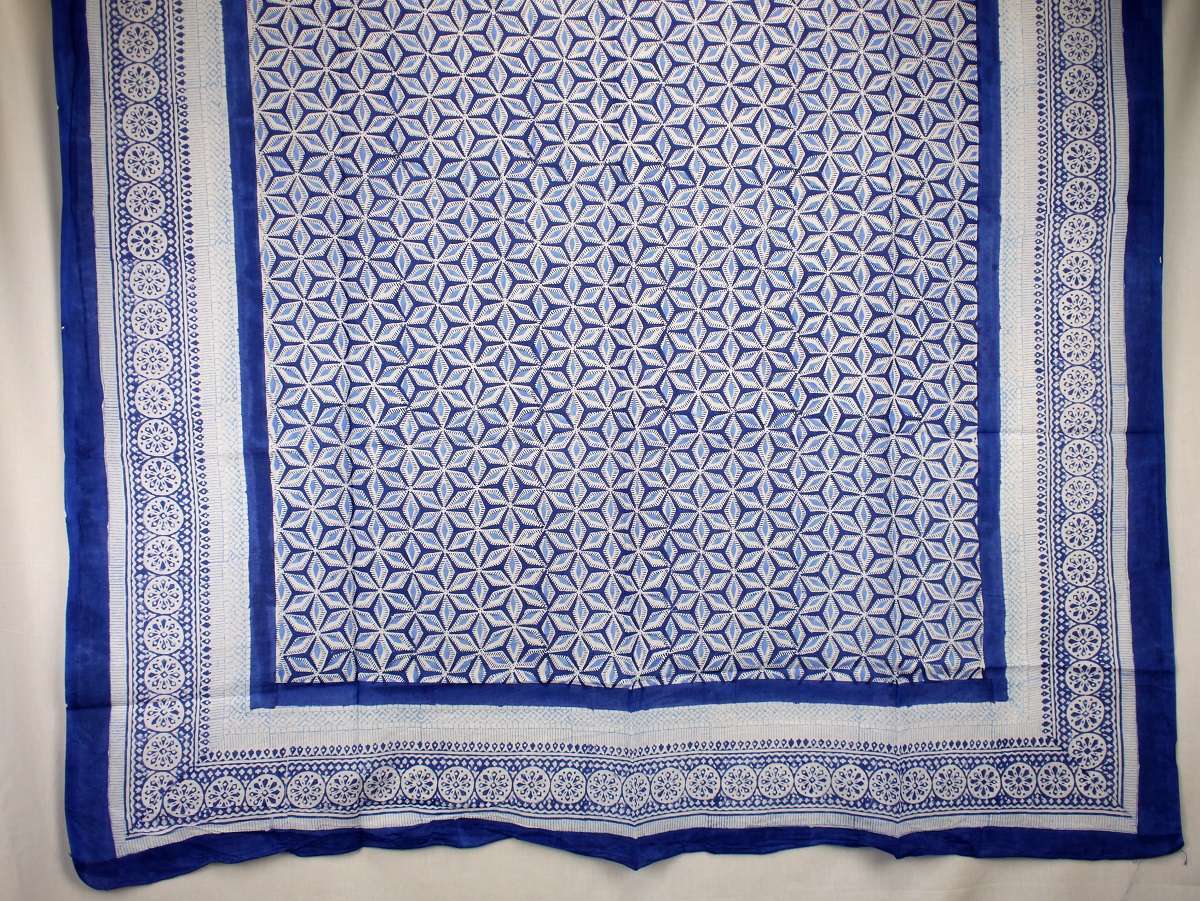 Foulard Blanc et Bleu - S404-2