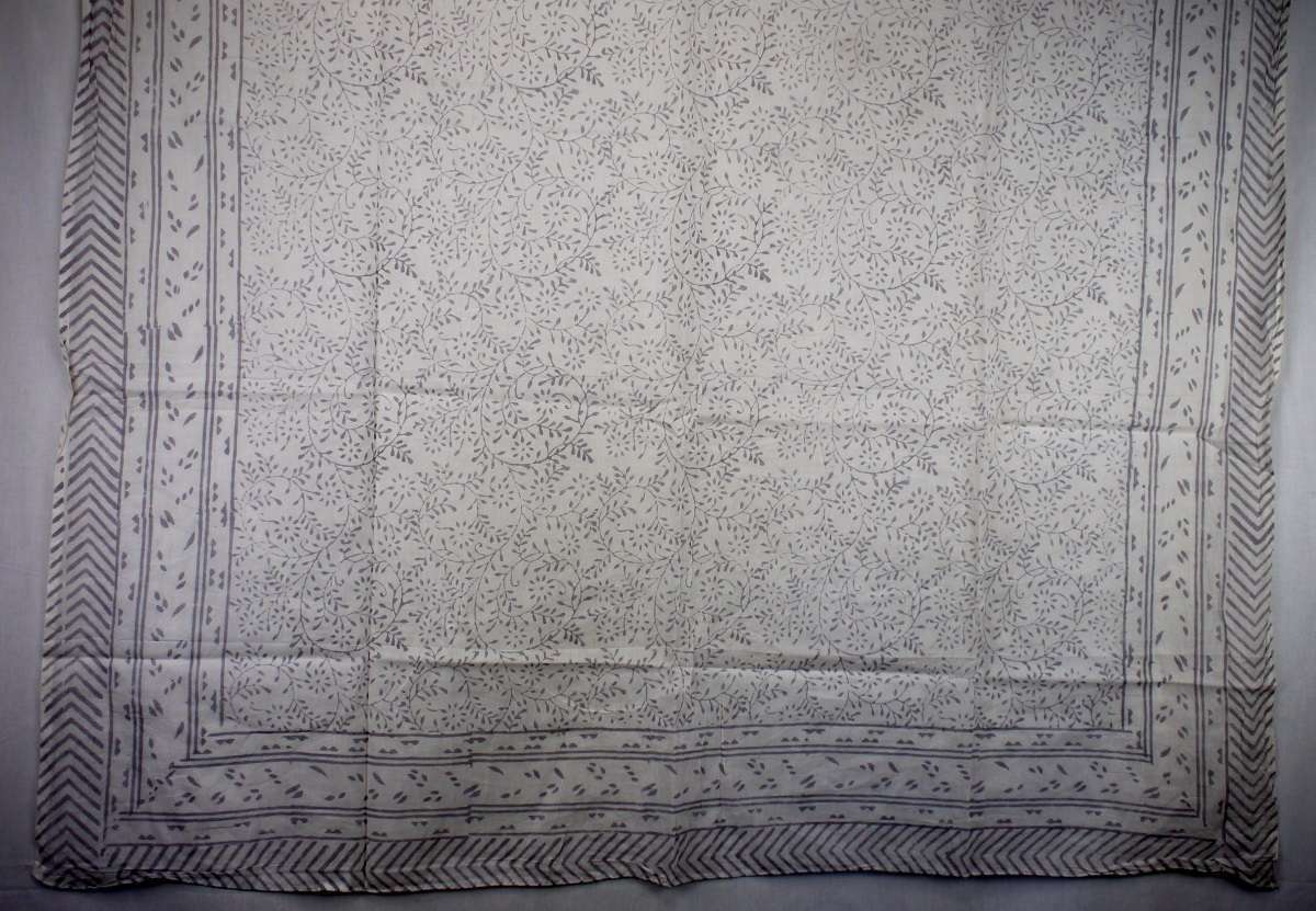 Foulard Blanc et Gris - S404-7